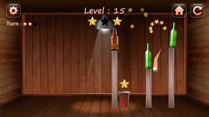 Play Red Ball Pong Shooter - Glass and Bottle Shooter