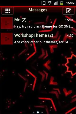 Play Red Black GO SMS Theme  and enjoy Red Black GO SMS Theme with UptoPlay