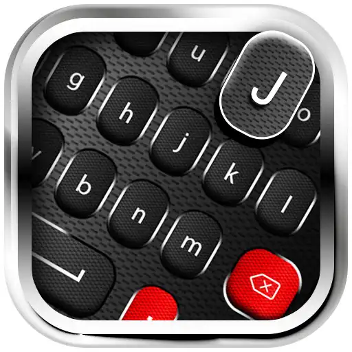 Play Red & Black Metal - Keyboard Theme APK