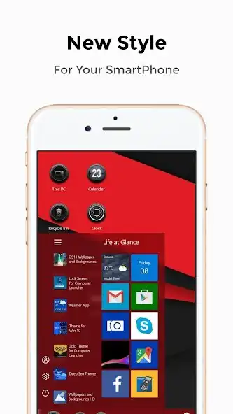 Play Red Black Theme For Computer Launcher as an online game Red Black Theme For Computer Launcher with UptoPlay