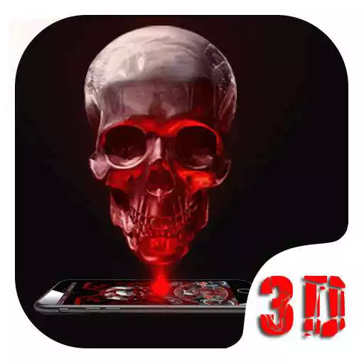 Free play online Red Blood Skull 3D Theme  APK