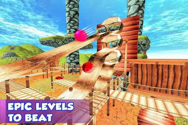 Play Red Bouncy Ball Balance Pro 3D