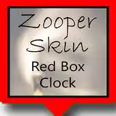 Free play online Red Box Clock with Calendar APK