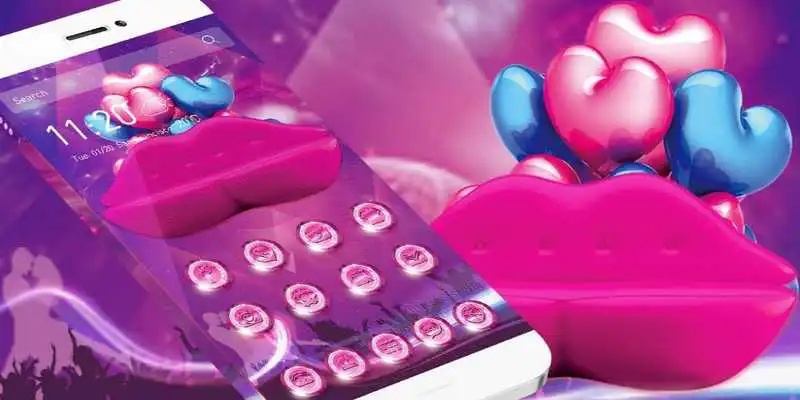 Play Red Cute Lips Theme
