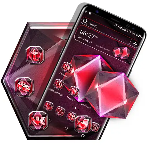 Play Red Diamond Launcher Theme APK