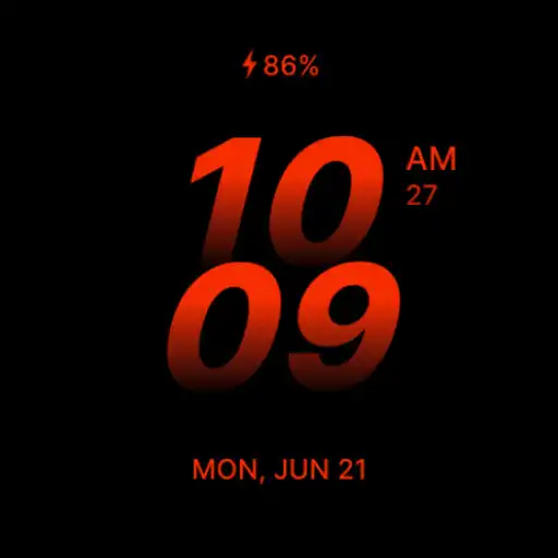 Play Red Digital Watch Face APK Play Red Digital Watch Face APK