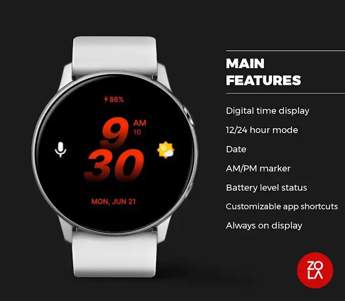 Play Red Digital Watch Face as an online game Red Digital Watch Face with UptoPlay
