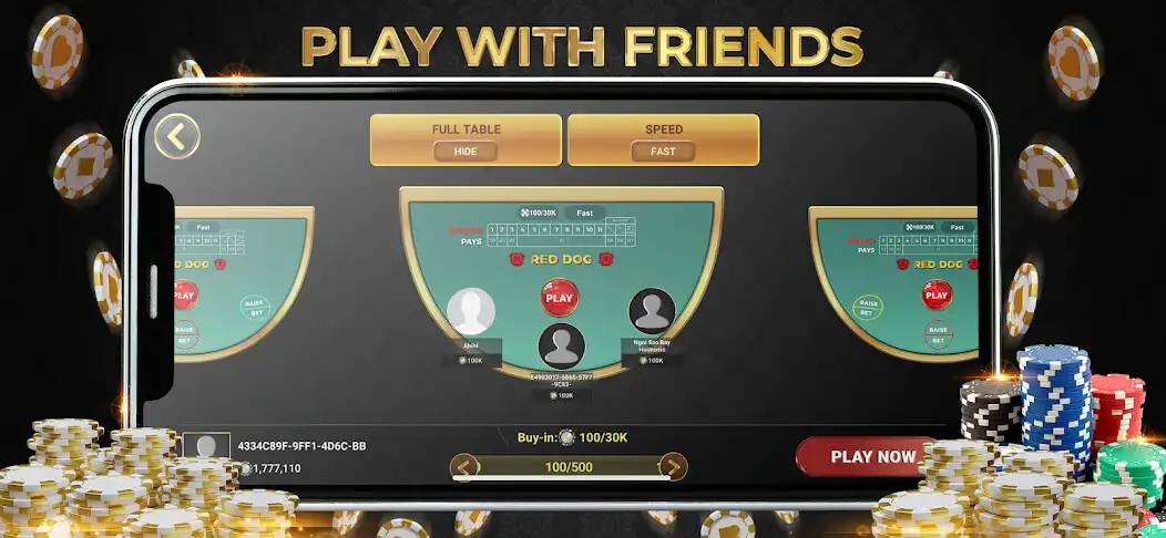 Play Red Dog Online Poker as an online game Red Dog Online Poker with UptoPlay