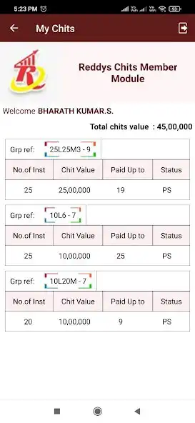 Play Reddys Chits Member Module as an online game Reddys Chits Member Module with UptoPlay
