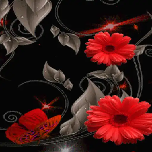 Play Red Flowers Butterflies LWP APK Play Red Flowers Butterflies LWP APK