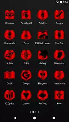 Play Red Fold Icon Pack v4.0 Free