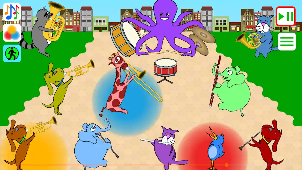 Play Red Giraffe Plays Trombone as an online game Red Giraffe Plays Trombone with UptoPlay
