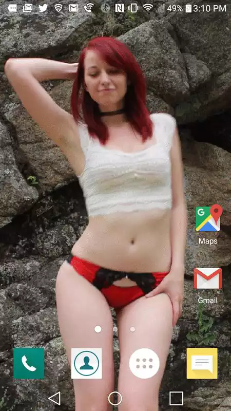 Play Redhead Dancer Free Wallpaper