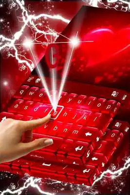 Play Red Hearts Keyboard Theme