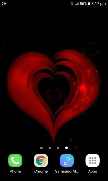 Play Red Hearts Live Wallpaper