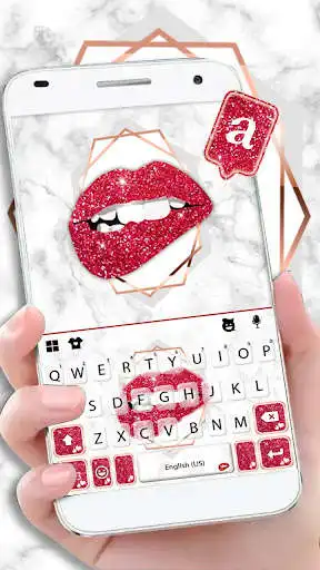 Play Red Hot Lips Keyboard Theme  and enjoy Red Hot Lips Keyboard Theme with UptoPlay