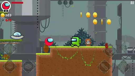 Play Red Imposter Hero 4 : Ball Bounce Adventure as an online game Red Imposter Hero 4 : Ball Bounce Adventure with UptoPlay