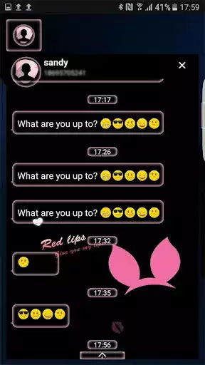 Play Red lips Skin (Next SMS) as an online game Red lips Skin (Next SMS) with UptoPlay