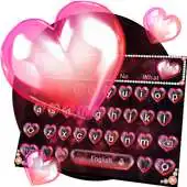 Free play online Red Love Diamond Keyboard Theme APK