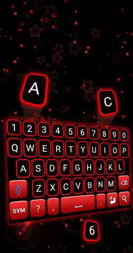 Play Red Neon Keyboard  and enjoy Red Neon Keyboard with UptoPlay