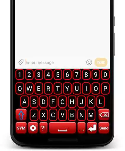 Play Red Neon Keyboard as an online game Red Neon Keyboard with UptoPlay