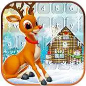 Free play online Red Nose Reindeer Emoji Keyboard APK