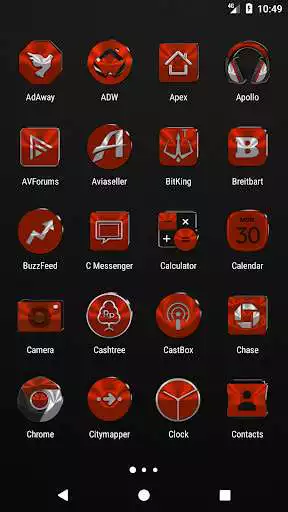 Play Red Orange Icon Pack as an online game Red Orange Icon Pack with UptoPlay