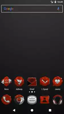 Play Red Orange Icon Pack v2.0 (Free)