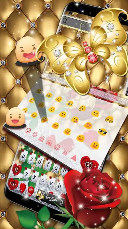 Play Red Rose Butterfly Keyboard