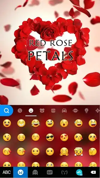Play Red Rose Petals Keyboard Theme  and enjoy Red Rose Petals Keyboard Theme with UptoPlay