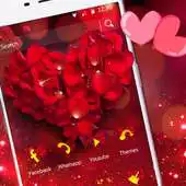 Free play online Red Rose Valentine Love Theme APK