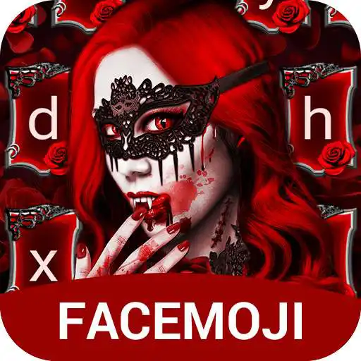 Free play online Red Rose Vampire Love Keyboard Theme  APK