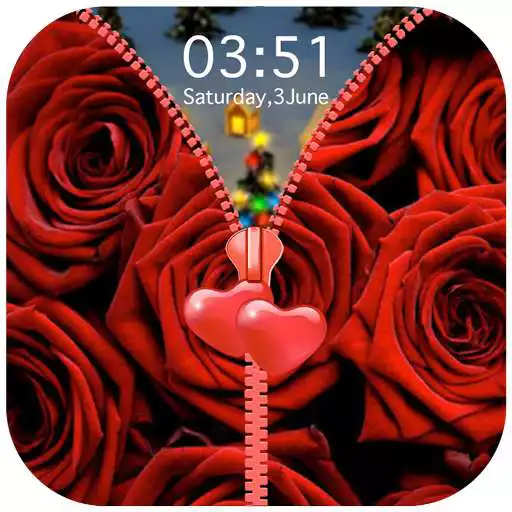 Play Red Rose Zipper Lock Screen APK Play Red Rose Zipper Lock Screen APK