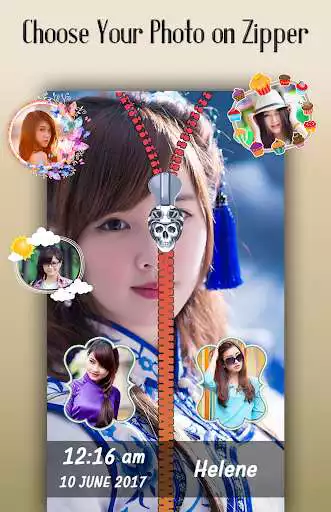 Play Red Rose Zipper Lock Screen as an online game Red Rose Zipper Lock Screen with UptoPlay