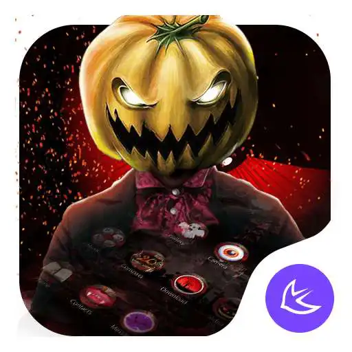 Free play online Red Scary Pumpkin Halloween theme 
<div style=