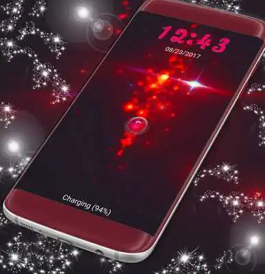 Play Red Sparkles Screen Lock Play Red Sparkles Screen Lock