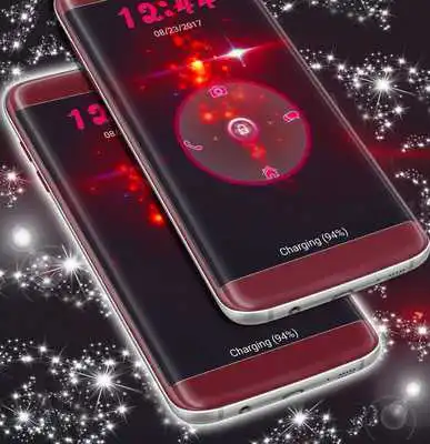 Play Red Sparkles Screen Lock Play Red Sparkles Screen Lock