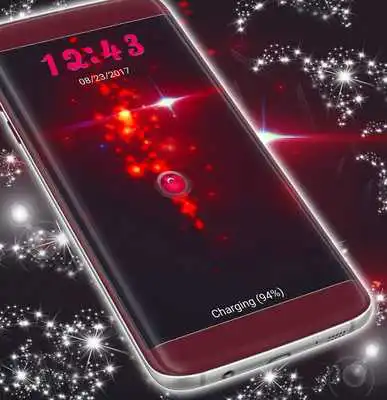Play Red Sparkles Screen Lock Play Red Sparkles Screen Lock