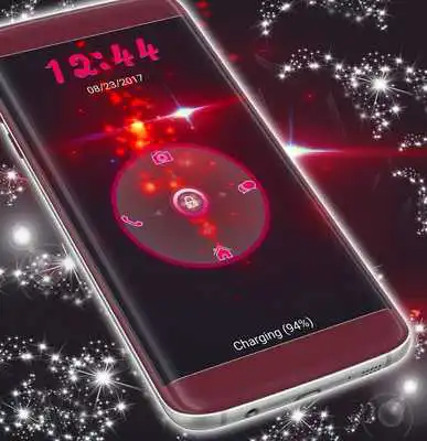 Play Red Sparkles Screen Lock Play Red Sparkles Screen Lock