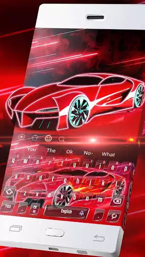 Play APK Red Speedy Sportscar Typewriter  and enjoy Red Speedy Sportscar Typewriter with UptoPlay keyboard.theme.k820010007