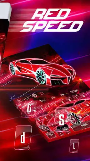 Play APK Red Speedy Sportscar Typewriter  and enjoy Red Speedy Sportscar Typewriter with UptoPlay keyboard.theme.k820010007