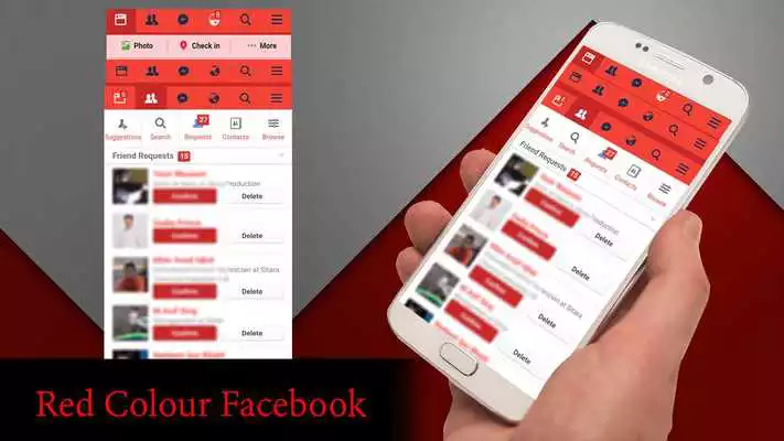 Play Red Theme For Facebook