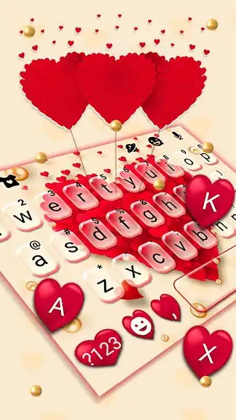 Play Red Valentine Hearts Theme as an online game Red Valentine Hearts Theme with UptoPlay