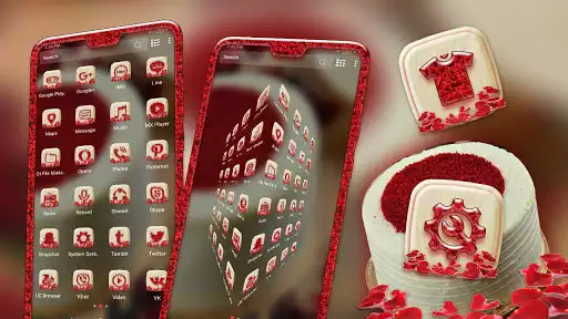 Play Red Velvet Cake Launcher Theme as an online game Red Velvet Cake Launcher Theme with UptoPlay