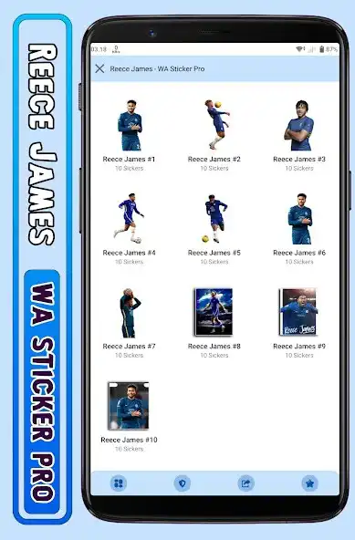 Play Reece James - WA Sticker Pro  and enjoy Reece James - WA Sticker Pro with UptoPlay