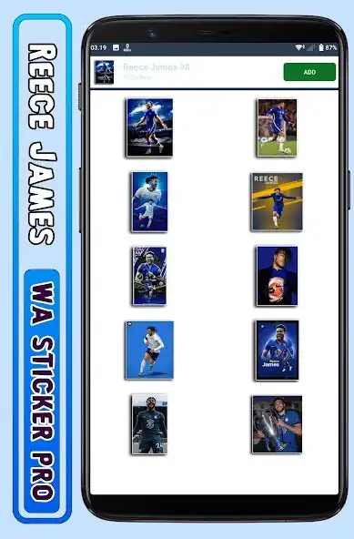 Play Reece James - WA Sticker Pro as an online game Reece James - WA Sticker Pro with UptoPlay