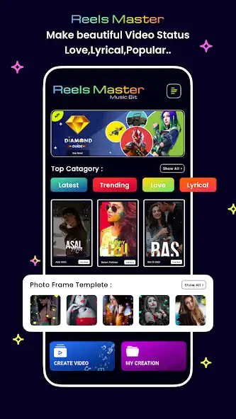 Play Reel Video Maker : MV Vi Maker  and enjoy Reel Video Maker : MV Vi Maker with UptoPlay