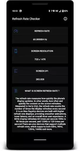 Play Refresh Rate Checker  and enjoy Refresh Rate Checker with UptoPlay
