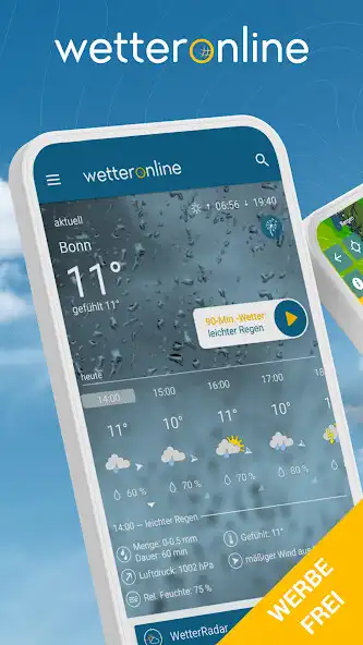 Play RegenRadar mit Unwetterwarnung as an online game RegenRadar mit Unwetterwarnung with UptoPlay