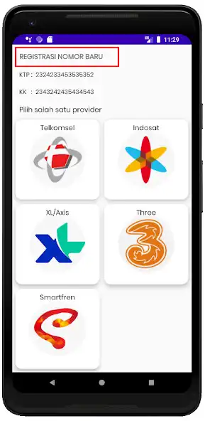 Play Registrasi Kartu as an online game Registrasi Kartu with UptoPlay